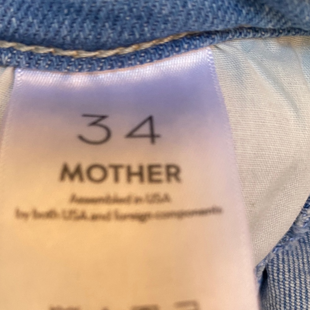 MOTHER Light Blue Flare Jeans - Picture 5 of 9